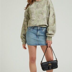 Pacsun Bella Medium Indigo Denim Mini Skirt